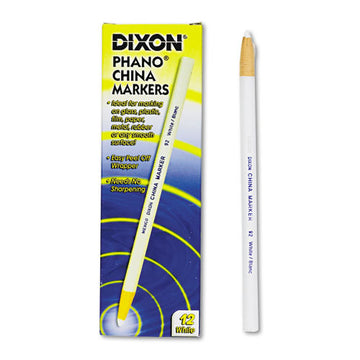 Dixon® China Marker, White, Dozen freeshipping - TVN Wholesale